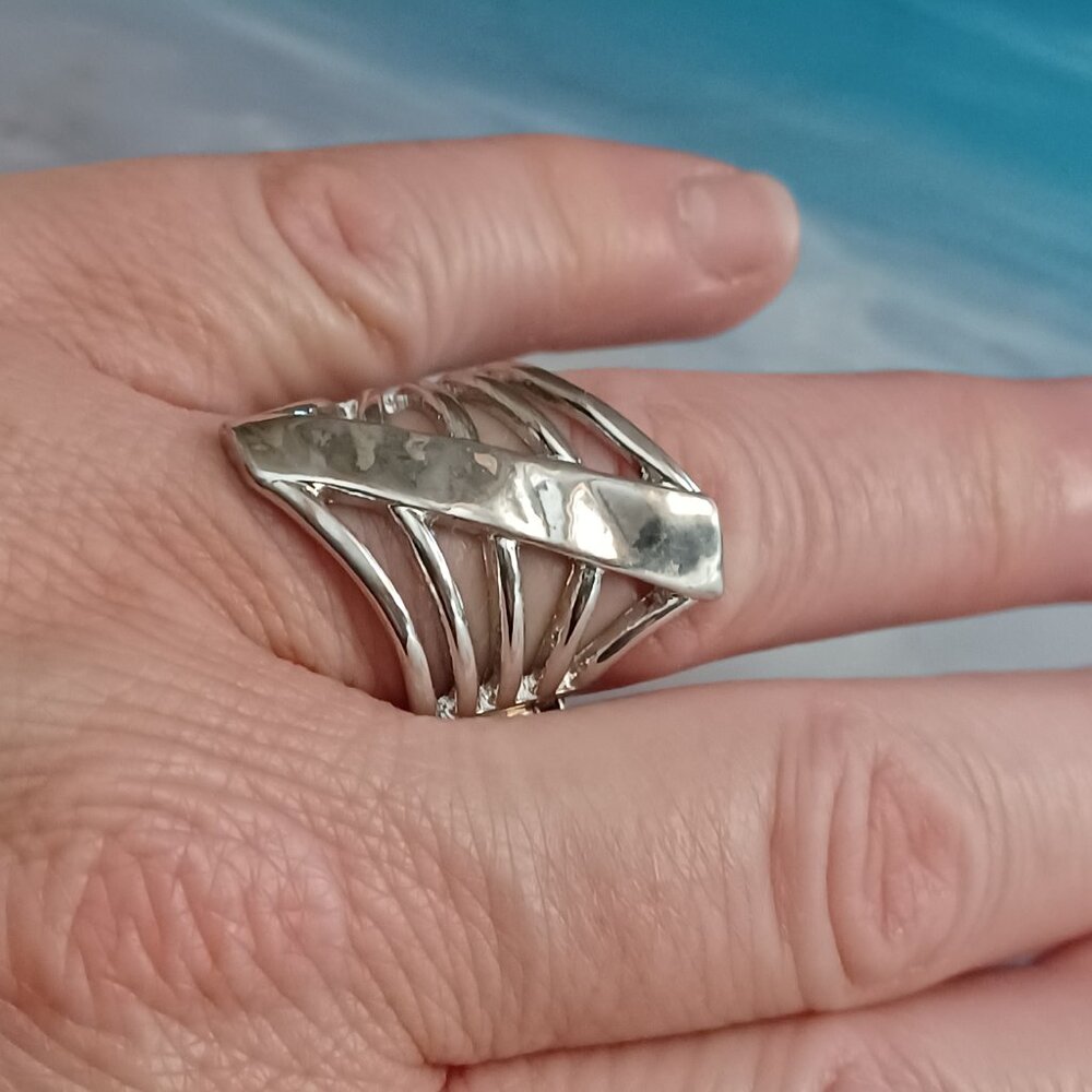 NWT PAPARAZZI  RETRO SILVER RING